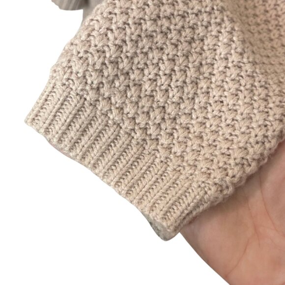 TRALEUBIE | Women's Blush Pink Open Front Knit Cardigan | Size M - Picture 5 of 13